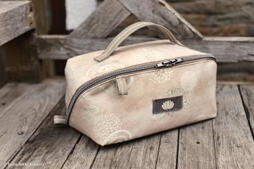 Preview: Dekodruck Kreise auf Beige von Swafing